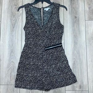 Chic leopard print Bar III romper